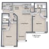 Floor plan: Two Bedroom