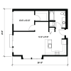 Floor plan: 1x1 C16