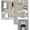 Floor plan: A1 Lower w Garage