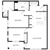 Floor plan: 2x1 A28