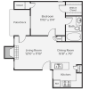 Floor plan: 1x1AP1