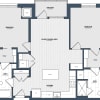 Floor plan: 2 Bed/2 Bath-B2-Type A