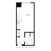 Floor plan: Studio / 1 Bath