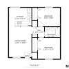 Floor plan: 2/1 Renovated