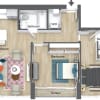 Floor plan: Two Bedroom - 26 WB