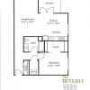 Floor plan: 1 bd 1 bath_841
