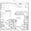 Floor plan: One Bedroom/One Bath