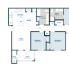 Floor plan: C1 - 1202 Sq.Ft