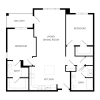 Floor plan: 2x2 J 
