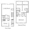 Floor plan: 3 Bedroom