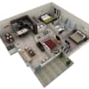 Floor plan: 3 BR Grand Courtyard