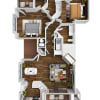 Floor plan: Redstone with Detached Garage