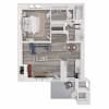 Floor plan: 1x1