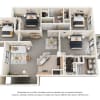Floor plan: The Boardwalk w/ Attached Garage