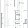 Floor plan: 1 Bed/1 Bath-C10-1