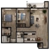 Floor plan: B1R