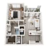Floor plan: A1 - 1x1