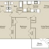 Floor plan: 2 Bedrooms, 2 Bathrooms