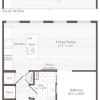 Floor plan: 1 Bed 1 Bath