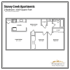 Floor plan: 2 Bedroom