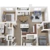 Floor plan: 2 Bedroom 2 Bathroom