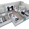 Floor plan: 2-2 BR Horizon Courtyard