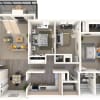 Floor plan: 3 Bedroom Apartment