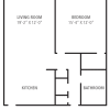 Floor plan: 1 Bedroom