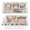 Floor plan: Two Bedroom Townhome