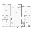 Floor plan: 2 BR/2 BA