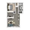 Floor plan: 1X1