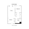 Floor plan: 1 Bedroom 1 Bathroom C1