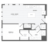 Floor plan: 1 Bed/1 Bath-A10