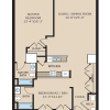Floor plan: 2 Bedroom