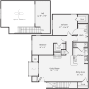 Floor plan: B1LR