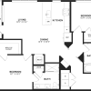 Floor plan: 2 Bed/2 Bath-B3