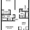 Floor plan: 2 bed/2 bath   Cypress