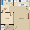 Floor plan: A2 - 1 Bedroom
