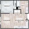 Floor plan: 1x1 B