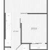Floor plan: 1 Bed/1 Bath-Jr A West Medley