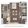 Floor plan: Two Bedroom - 2AA