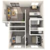 Floor plan: 2x1