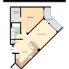 Floor plan: 1X1 Victory