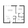 Floor plan: Plan 2 1x1