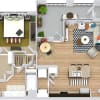 Floor plan: Angelina with Detached Garage