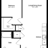 Floor plan: 1 Bedroom A1