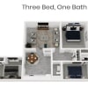 Floor plan: TC 3x1