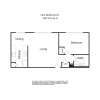 Floor plan: One Bedroom B