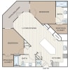 Floor plan: Two Bedroom (B4)