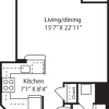Floor plan: Taft Studio